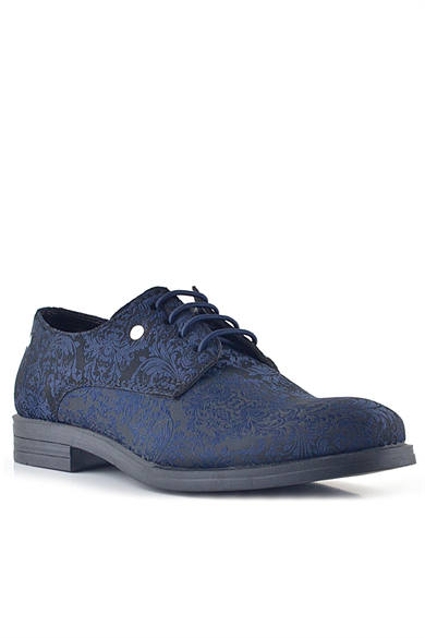 Rakerplus Lacivert Metal Detaylı Takım Elbise Çocuk Klasik Ayakkabı