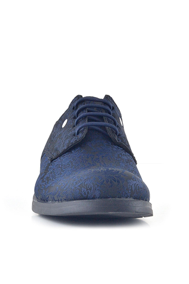 Rakerplus Lacivert Metal Detaylı Takım Elbise Çocuk Klasik Ayakkabı