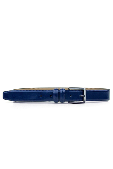 Rakerplus Lacivert Rugan 3,5 Cm Erkek Çocuk Kemeri (85- 110 Cm)