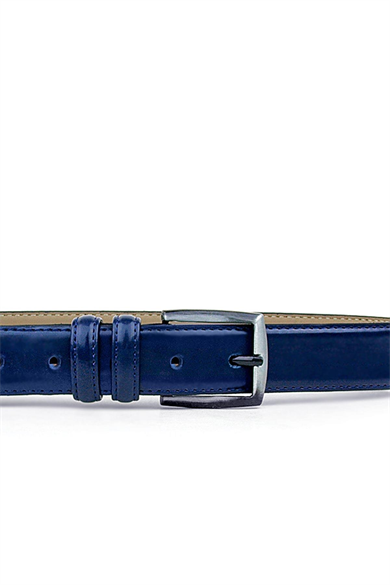 Rakerplus Lacivert Rugan 3,5 Cm Erkek Çocuk Kemeri (85- 110 Cm)