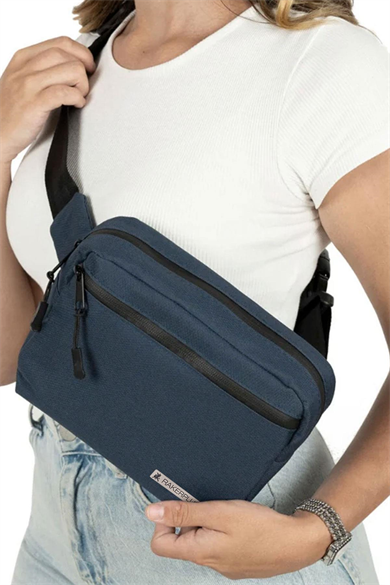 Rakerplus Lacivert Unisex Minimal 21x15x5 cm Bel ve Göğüs Çantası