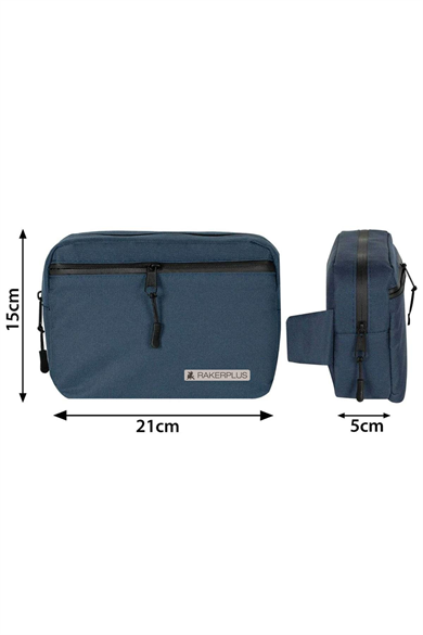 Rakerplus Lacivert Unisex Minimal 21x15x5 cm Bel ve Göğüs Çantası