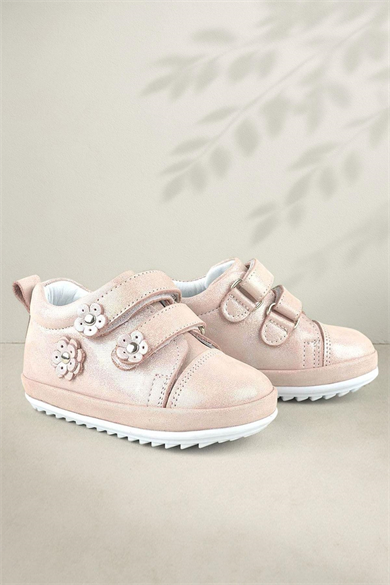 Rakerplus Limpo Hakiki Deri Pudra Anatomik Kız Bebek İlk Adım Ayakkabısı