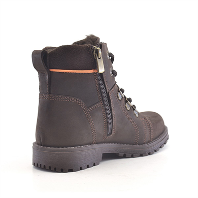 Rakerplus Minotor Hakiki Deri Fermuarlı Kışlık Çocuk Bot