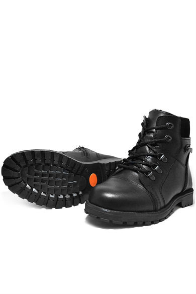 Rakerplus Minotor Hakiki Deri Kürklü Fermuarlı Çocuk Bot