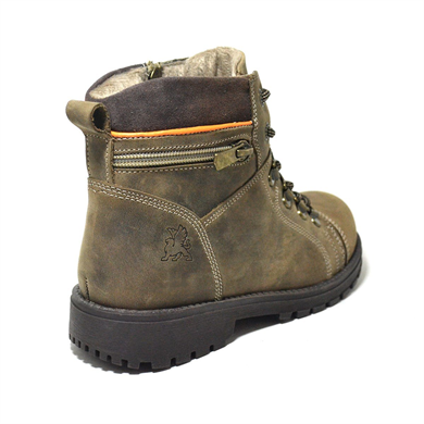 Rakerplus Minotor Hakiki Deri Kürklü Fermuarlı Çocuk Bot