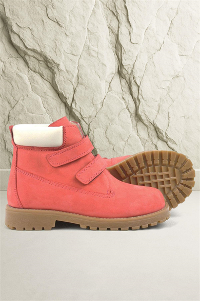 Rakerplus Neson Hakiki Deri Kırmızı Cırtlı Çocuk Bot