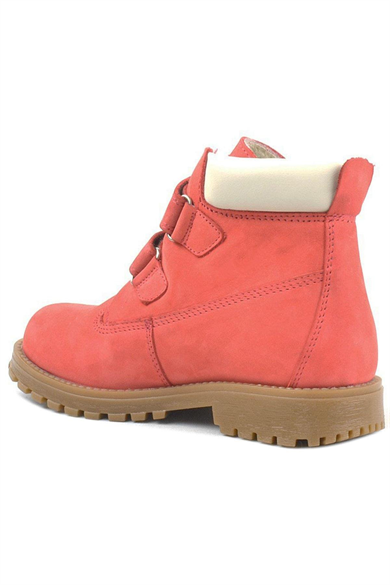 Rakerplus Neson Hakiki Deri Kırmızı Cırtlı Çocuk Bot