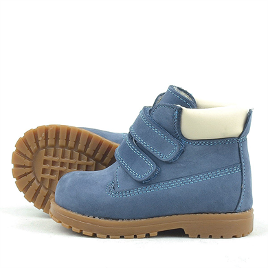 Rakerplus Neson Hakiki Deri Mavi Cırtlı Çocuk Bot