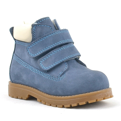 Rakerplus Neson Hakiki Deri Mavi Cırtlı Çocuk Bot