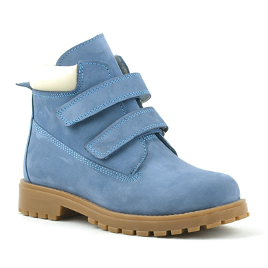 Rakerplus Neson Hakiki Deri Mavi Cırtlı Çocuk Bot