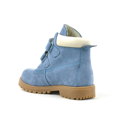 Rakerplus Neson Hakiki Deri Mavi Cırtlı Çocuk Bot