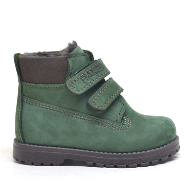 Rakerplus Neson Hakiki Deri Yeşil Kürklü Cırtlı Unisex Bebek Bot