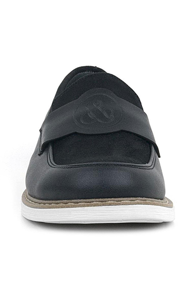 Rakerplus Pixel Siyah Loafer Çocuk Klasik Okul Ayakkabı