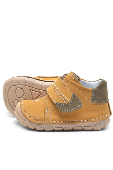 Rakerplus Popeye Hakiki Deri Taba İlk Adım Unisex Bebek Ayakkabısı