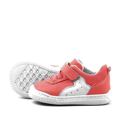 Rakerplus Pup Hakiki Deri Kırmızı Cırtlı Lastikli İlk Adım Bebek Ayakkabı