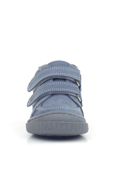 Rakerplus Raya Hakiki Deri Koyu Gri Cırtlı Erkek Bebek Bot