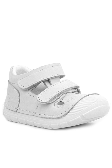 Rakerplus Ruby Hakiki Deri Beyaz Yazlık İlk Adım Ayakkabısı