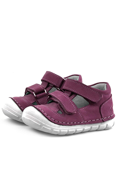 Rakerplus Ruby Hakiki Deri Mor Yazlık İlk Adım Ayakkabısı