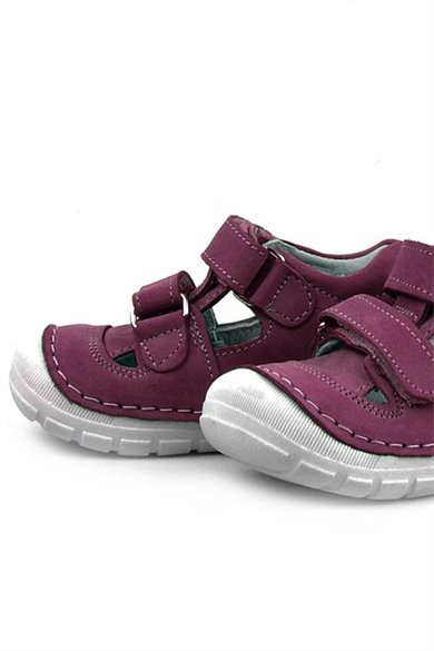 Rakerplus Ruby Hakiki Deri Mor Yazlık İlk Adım Ayakkabısı