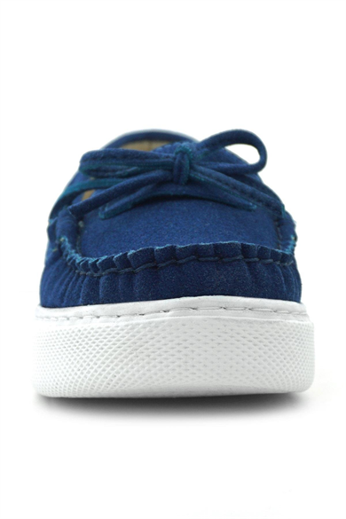 Rakerplus Saks Mavi Ekstra Hafif Çocuk Günlük Makosen Ayakkabı