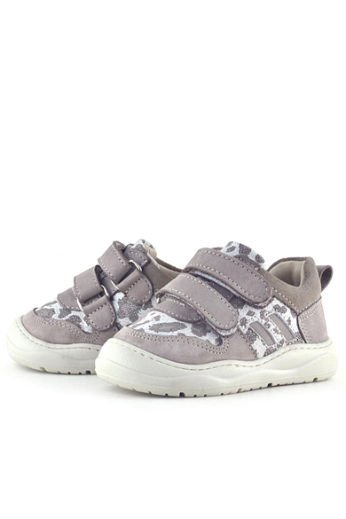 Rakerplus Schaggy Hakiki Deri Bej Desenli Bebek Spor Ayakkabı