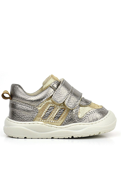 Rakerplus Schaggy Hakiki Deri Gold Bebek Spor Ayakkabı