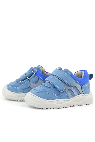 Rakerplus Schaggy Hakiki Deri Mavi Bebek Spor Ayakkabı