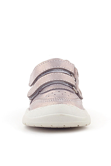 Rakerplus Schaggy Hakiki Deri Parlak Pudra Mor Bebek Spor Ayakkabı