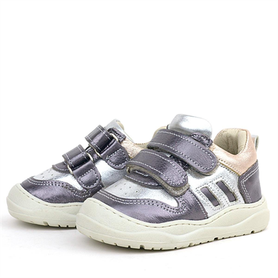 Rakerplus Schaggy Hakiki Deri Platin Gümüş Bebek Spor Ayakkabı