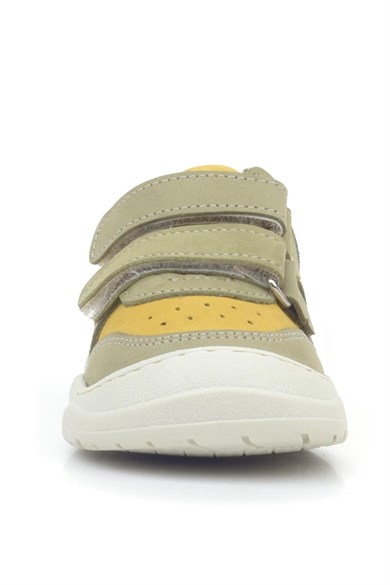 Rakerplus Schaggy Hakiki Deri Sarı Yeşil Bebek Spor Ayakkabı