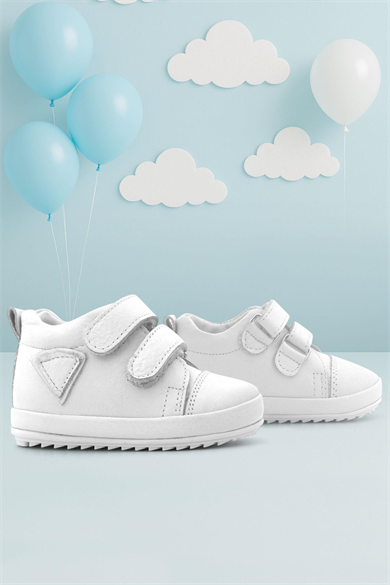 Rakerplus Scrat Hakiki Deri Beyaz İlk Adım Ayakkabısı