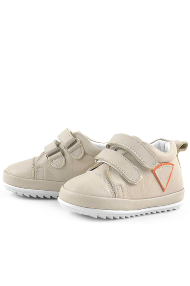 Rakerplus Scrat Hakiki Deri Krem İlk Adım Ayakkabısı