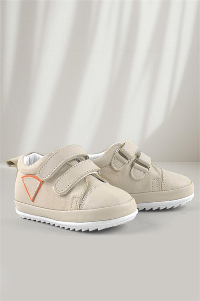 Rakerplus Scrat Hakiki Deri Krem İlk Adım Ayakkabısı