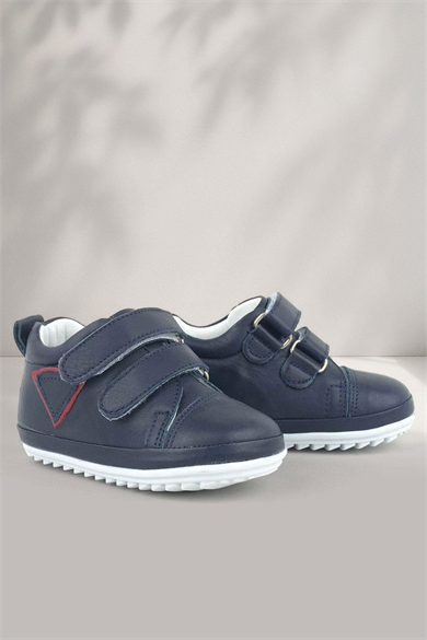 Rakerplus Scrat Hakiki Deri Lacivert İlk Adım Bebek Ayakkabı