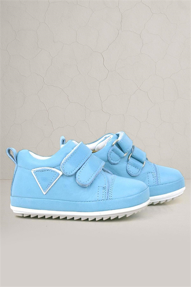 Rakerplus Scrat Hakiki Deri Mavi Beyaz İlk Adım Ayakkabı