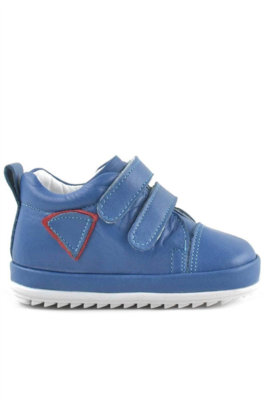 Rakerplus Scrat Hakiki Deri Mavi İlk Adım Ayakkabısı