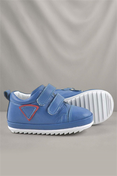 Rakerplus Scrat Hakiki Deri Mavi İlk Adım Ayakkabısı