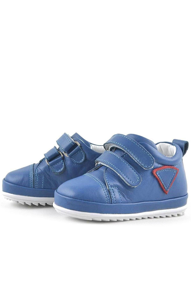 Rakerplus Scrat Hakiki Deri Mavi İlk Adım Ayakkabısı
