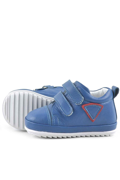 Rakerplus Scrat Hakiki Deri Mavi İlk Adım Ayakkabısı