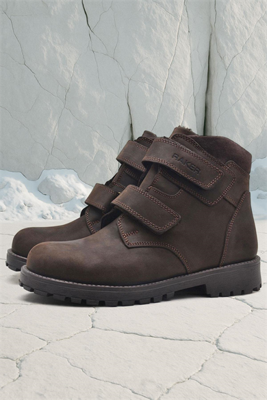 Rakerplus Sentor Hakiki Deri Kahverengi Cırtlı Erkek Genç Bot