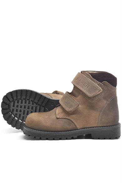 Rakerplus Sentor Hakiki Deri Kum Rengi Kürklü Cırtlı Çocuk Bot