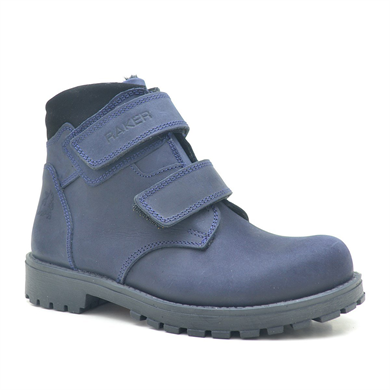 Rakerplus Sentor Hakiki Deri Lacivert Kürklü Cırtlı Çocuk Bot