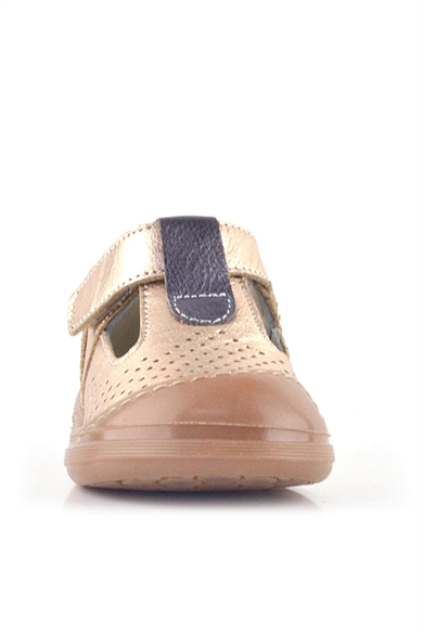 Rakerplus Shaun Hakiki Deri Bakır Cırtlı Anatomik Kız Bebek Sandalet