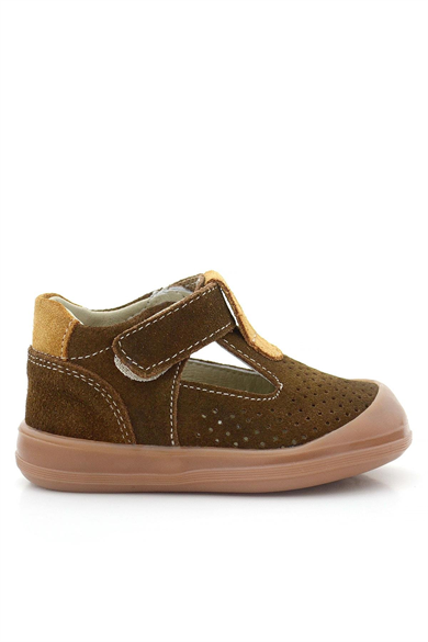 Rakerplus Shaun Hakiki Deri Kahverengi Taba Cırtlı Anatomik Bebek Sandalet