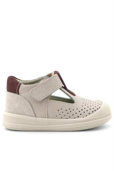 Rakerplus Shaun Hakiki Deri Lila Mor Cırtlı Anatomik Bebek Sandalet