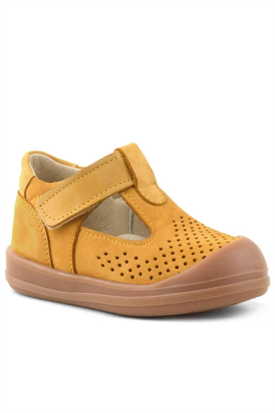 Rakerplus Shaun Hakiki Deri Taba Cırtlı Anatomik Bebek Sandalet