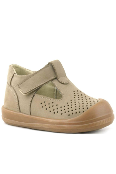 Rakerplus Shaun Hakiki Deri Vizon Cırtlı Anatomik Bebek Sandalet