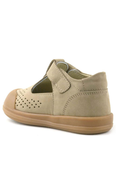 Rakerplus Shaun Hakiki Deri Vizon Cırtlı Anatomik Bebek Sandalet