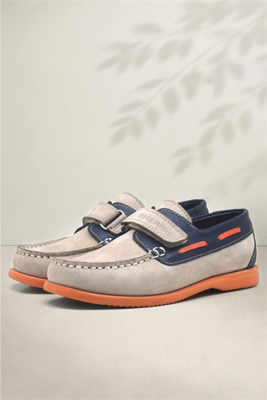 Rakerplus Simurg Hakiki Deri Lacivert Kum Rengi Erkek Çocuk Ayakkabı